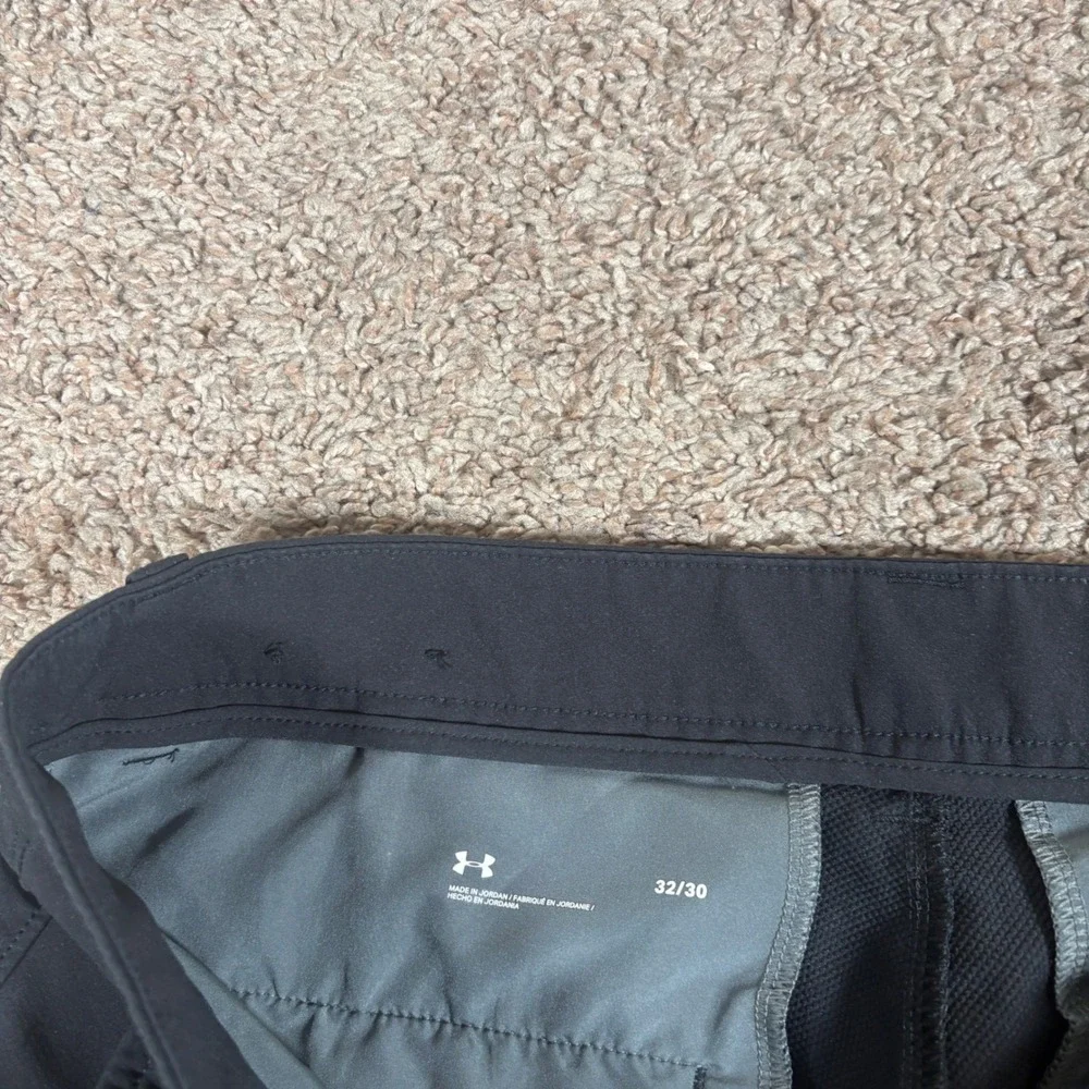 Under Armour Drive Golf Pants Mens 32x30 Black Performance Stretch